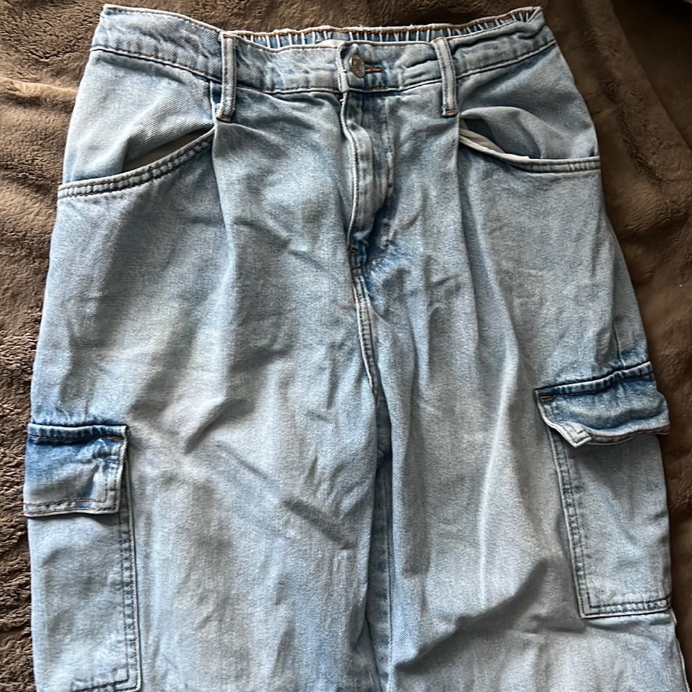 Light blue cargo pants/jeans